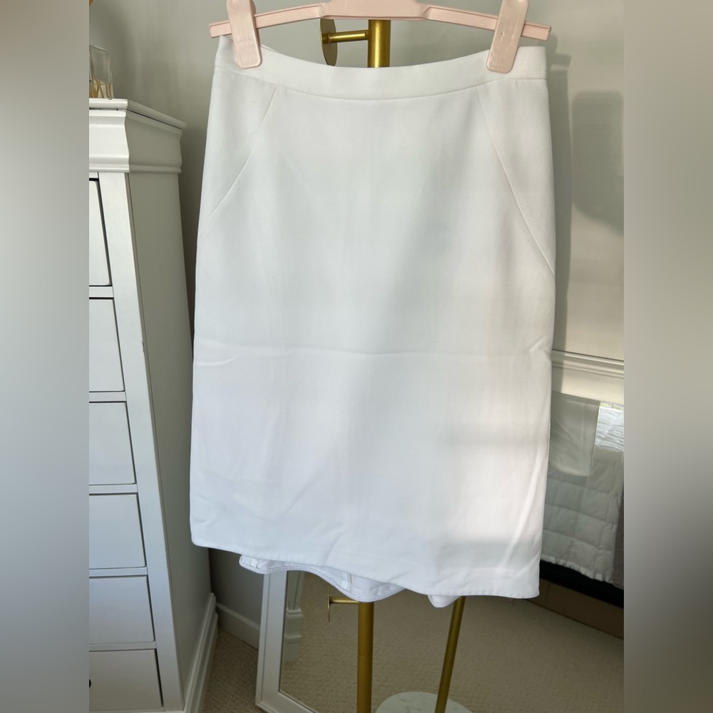 DVF White Pencil Skirt Sz 2